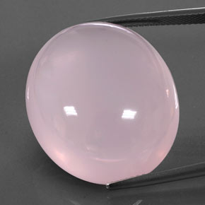 Cuarzo rosa rosa natural de 50,20 ct, transparente, transparente / translúcido