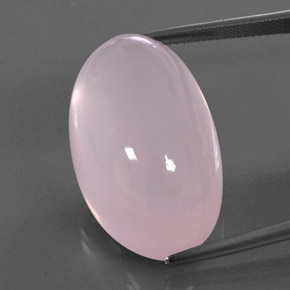 Cuarzo rosa rosa natural de 45,32 ct, transparente, transparente / translúcido