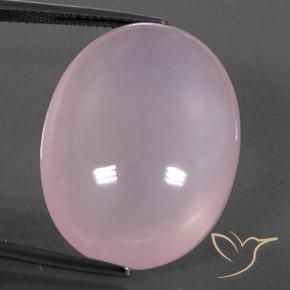 38.81ct Natural Rosado claro Cuarzo rosa, Ovalada, Transparente / Translúcido