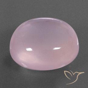 Cuarzo rosa Rosado claro natural de 39.41 ct, Ovalada, Transparente / Translúcido