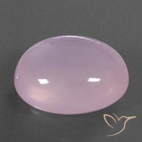 Cuarzo rosa Rosado claro natural de 41.98 ct, Ovalada, Transparente / Translúcido