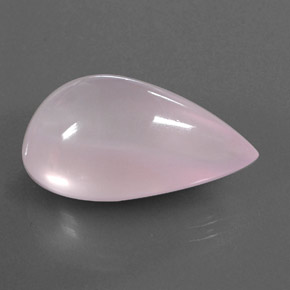 Cuarzo rosa rosa natural de 24,58 ct, transparente, transparente / translúcido