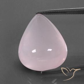Cuarzo rosa rosa natural de 31,11 ct, transparente, transparente / translúcido