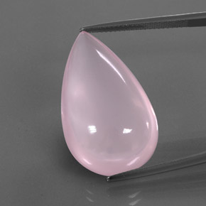 Cuarzo rosa rosa natural de 30,86 ct, transparente, transparente / translúcido
