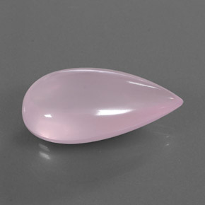 Cuarzo rosa rosa natural de 30,86 ct, transparente, transparente / translúcido