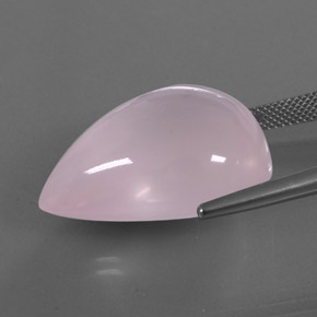 Cuarzo Rosa Rosado claro natural de 43.06 ct, Transparente, Transparente / Translúcido