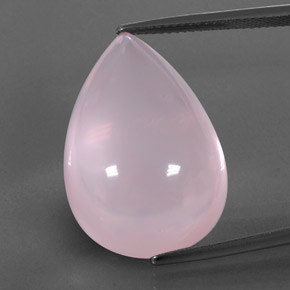 Cuarzo rosa rosa natural de 33,86 ct, transparente, transparente / translúcido