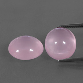 Gemas de cuarzo rosa rosa natural de 22,61 ct, transparente, transparente / translúcido