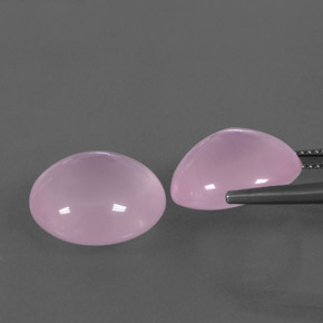 Gemas de cuarzo rosa rosa natural de 22,61 ct, transparente, transparente / translúcido