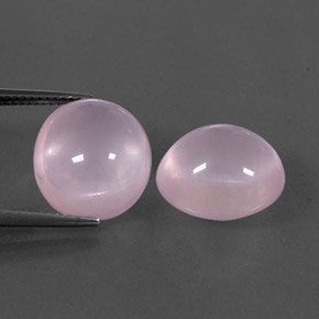Gemas de cuarzo rosa rosa natural de 21,50 ct, transparente, transparente / translúcido