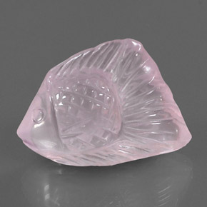 Cuarzo rosa rosa natural de 22,58 ct, transparente, transparente / translúcido