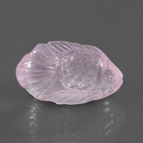 Cuarzo rosa rosa natural de 9,75 ct, transparente, transparente / translúcido