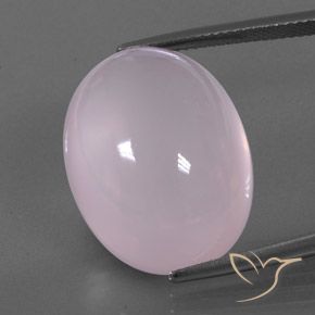 29.55ct Natural Rosado claro Cuarzo rosa, Ovalada, Transparente / Translúcido