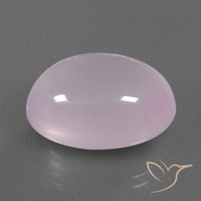 Cuarzo rosa Rosado claro natural de 29.55 ct, Ovalada, Transparente / Translúcido