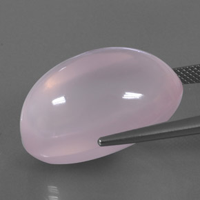 Cuarzo Rosa Rosado Bubblegum natural de 39.48 ct, Transparente, Transparente / Translúcido