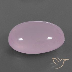 Cuarzo rosa Rosado Bubblegum natural de 28.95 ct, Ovalada, Transparente / Translúcido
