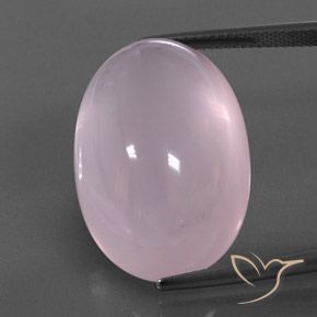 36.36ct Natural Rosado Bubblegum Cuarzo rosa, Ovalada, Transparente / Translúcido