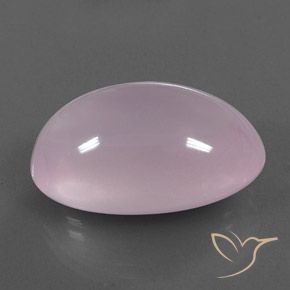Cuarzo rosa Rosado Bubblegum natural de 36.36 ct, Ovalada, Transparente / Translúcido