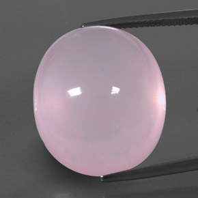 Cuarzo rosa rosa natural de 43,64 ct, transparente, transparente / translúcido