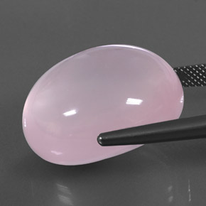 Cuarzo rosa rosa natural de 43,64 ct, transparente, transparente / translúcido