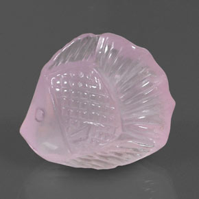 Cuarzo rosa rosa natural de 31,53 ct, transparente, transparente / translúcido