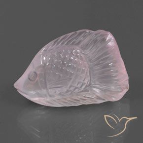 Cuarzo Rosa Rosado claro natural de 21.66 ct, Transparente, Transparente / Translúcido