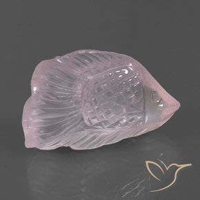 Cuarzo Rosa Rosado claro natural de 21.66 ct, Transparente, Transparente / Translúcido