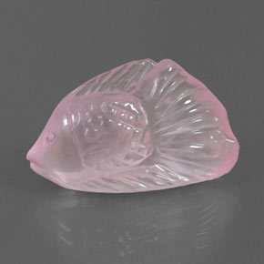 Cuarzo rosa rosa natural de 8,48 ct, transparente, transparente / translúcido