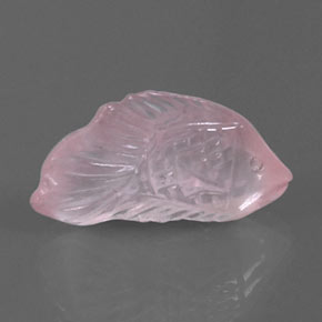 Cuarzo rosa rosa natural de 8,48 ct, transparente, transparente / translúcido