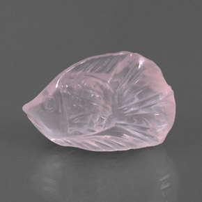Cuarzo rosa rosa natural de 10,90 ct, transparente, transparente / translúcido