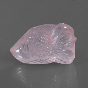 Cuarzo Rosa Rosado Bubblegum natural de 20.13 ct, Transparente, Transparente / Translúcido