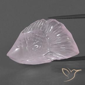 20.42ct Natural Rosado rosa muy claro Cuarzo rosa, Elegante, Transparente / Translúcido
