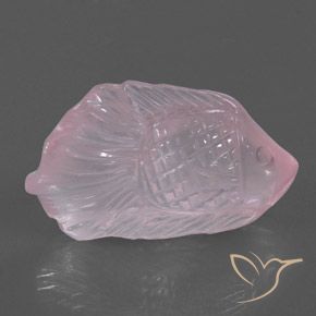 Cuarzo rosa rosa natural de 23,71 ct, transparente, transparente / translúcido