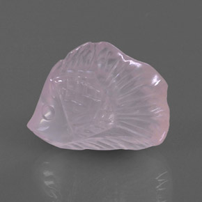 Cuarzo rosa rosa natural de 13,17 ct, transparente, transparente / translúcido