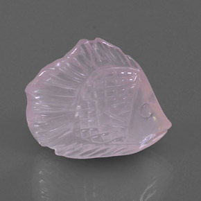 Cuarzo rosa rosa natural de 13,17 ct, transparente, transparente / translúcido