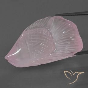 65.48ct Natural Rosado claro Cuarzo rosa, Elegante, Transparente / Translúcido
