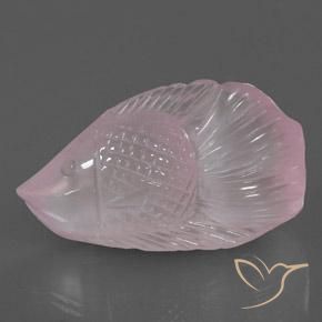 Cuarzo rosa Rosado claro natural de 65.48 ct, Elegante, Transparente / Translúcido