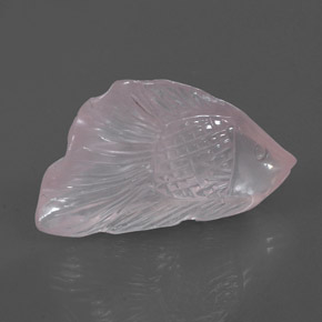 Cuarzo rosa rosa natural de 39,00 ct, transparente, transparente / translúcido