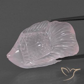 29.36ct Natural Rosado muy claro Cuarzo rosa, Elegante, Transparente / Translúcido