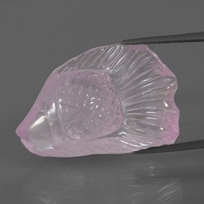Cuarzo rosa rosa natural de 30,01 ct, transparente, transparente / translúcido