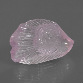 Cuarzo rosa rosa natural de 30,01 ct, transparente, transparente / translúcido