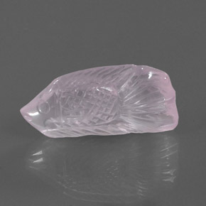 Cuarzo rosa rosa natural de 15,57 ct, transparente, transparente / translúcido