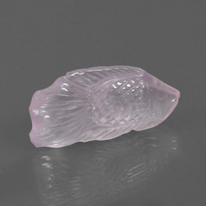 Cuarzo rosa rosa natural de 15,57 ct, transparente, transparente / translúcido