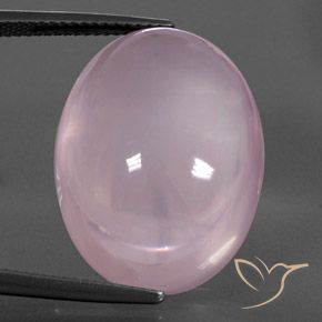 28.75ct Natural Rosado claro Cuarzo rosa, Ovalada, Transparente / Translúcido
