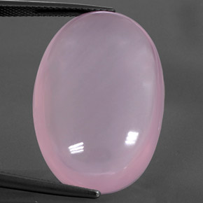 Cuarzo Rosa Rosado cereza claro natural de 31.88 ct, Transparente, Transparente / Translúcido