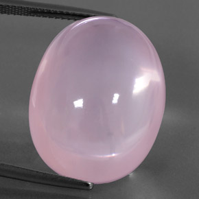 Cuarzo rosa rosa natural de 37,75 ct, transparente, transparente / translúcido