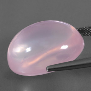 Cuarzo rosa rosa natural de 37,75 ct, transparente, transparente / translúcido