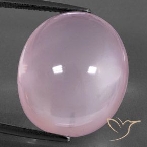 29.85ct Natural Rosado claro Cuarzo rosa, Ovalada, Transparente / Translúcido
