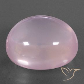 Cuarzo rosa Rosado claro natural de 29.85 ct, Ovalada, Transparente / Translúcido