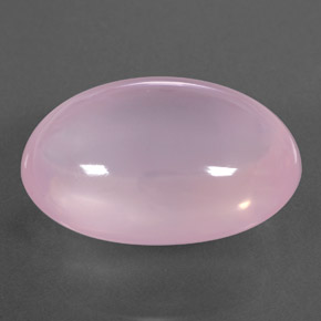 Cuarzo rosa rosa natural de 24,40 ct, transparente, transparente / translúcido